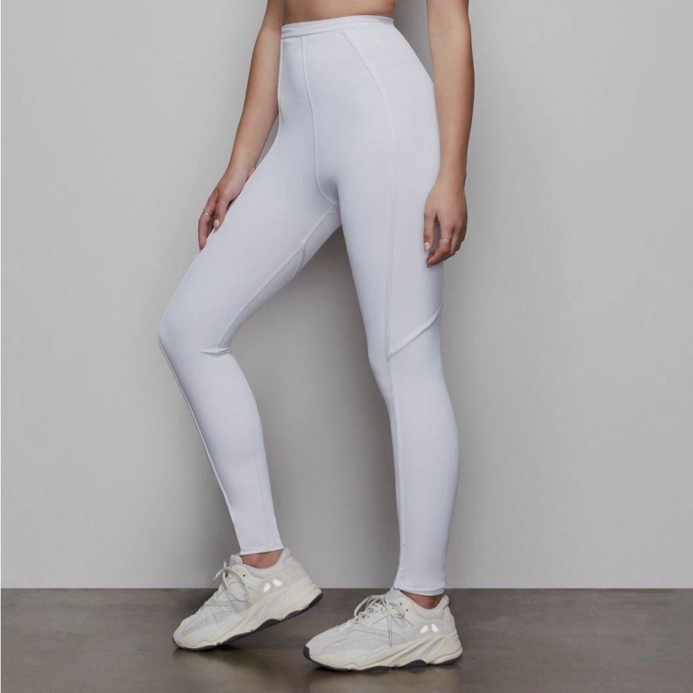 GOOD AMERICAN White High Waisted Body Hugging Leggings